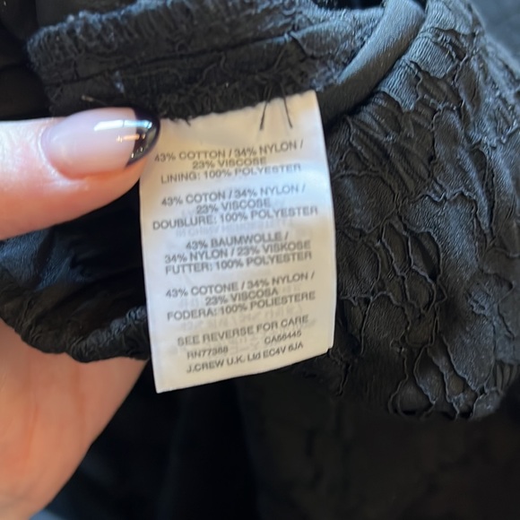 J Crew Black Lace Pants Size 0 - Picture 6 of 7